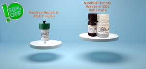 50% KORTING: Neo Biotech's Protein G kolom & ECL substraat Deal!
