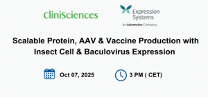 Webinar : Scalable Protein, AAV & Vaccine Production with Insect Cell & Baculovirus Expression