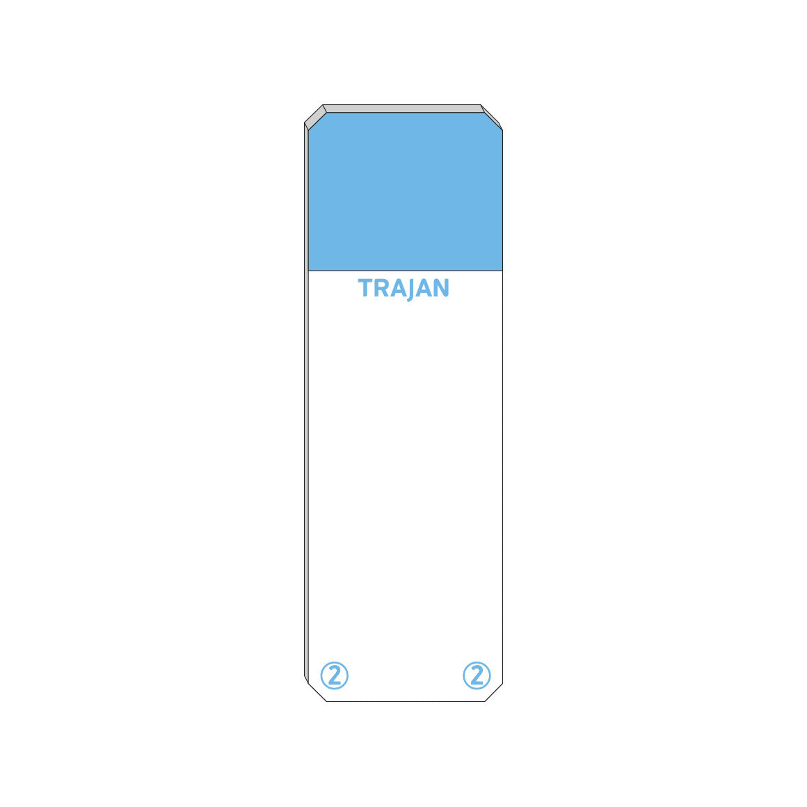 Trajan Scientific and Medical, Series 2 Adhesive Microscope Slides, Blue, Frost 20 mm, 76 mm x 26 mm