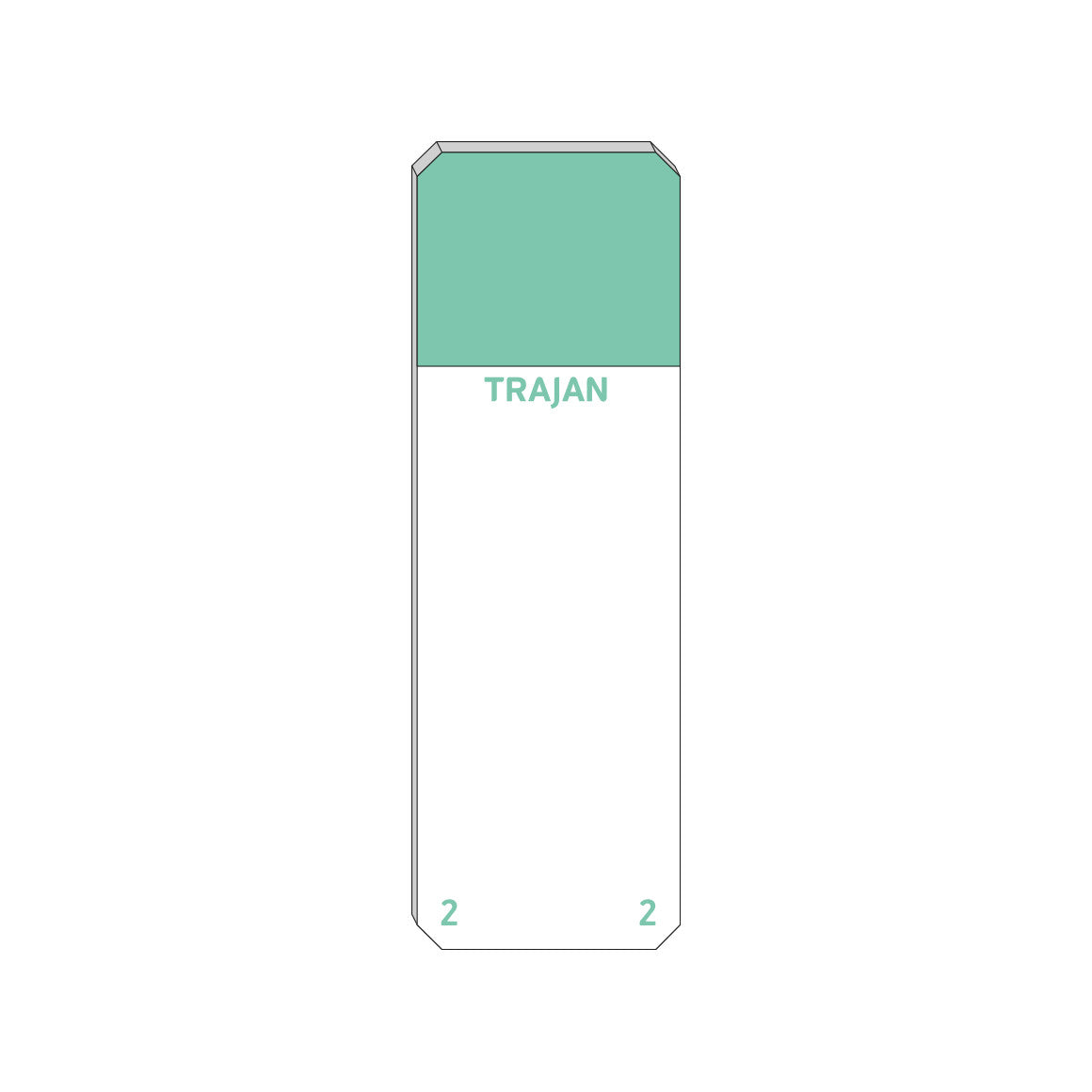 Trajan Scientific and Medical, Series 2 Adhesive Microscope Slides, Green, Frost 20 mm, 75 mm x 25 mm