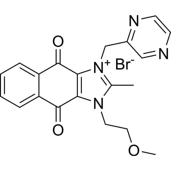 Sepantronium bromide Estructura química