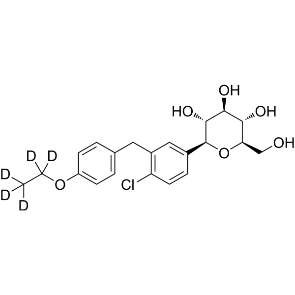 Dapagliflozin-d5 Estructura química