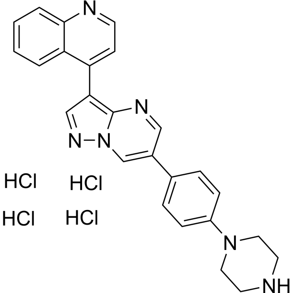 LDN193189 Tetrahydrochloride Estructura química