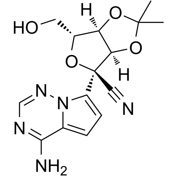Remdesivir O-desphosphate acetonide impurity Estructura química