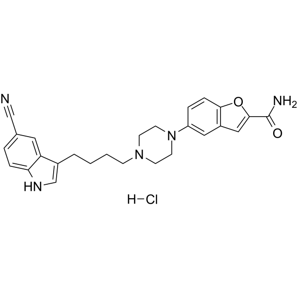 Vilazodone Hydrochloride Estructura química