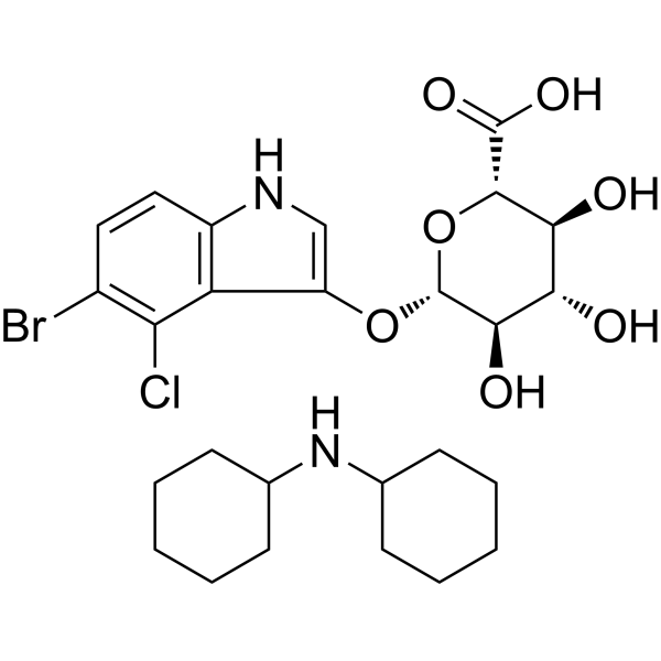 X-Gluc Dicyclohexylamine Estructura química