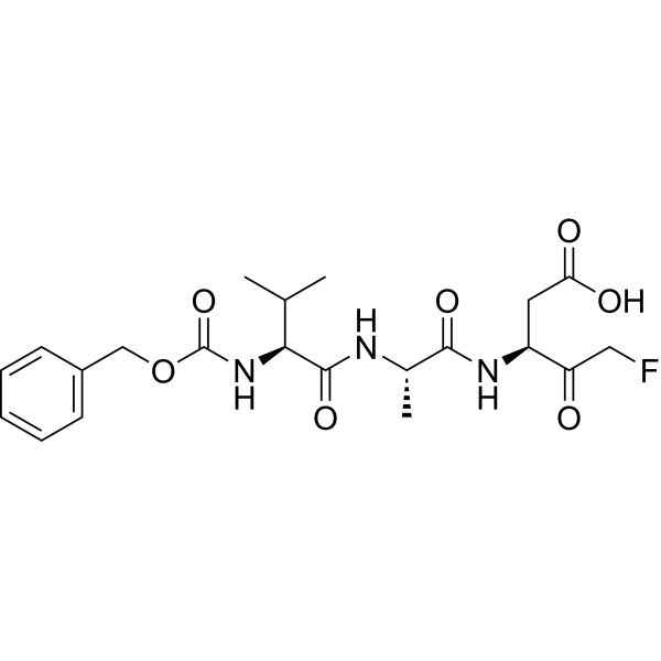 Z-VAD-FMK Chemische Struktur