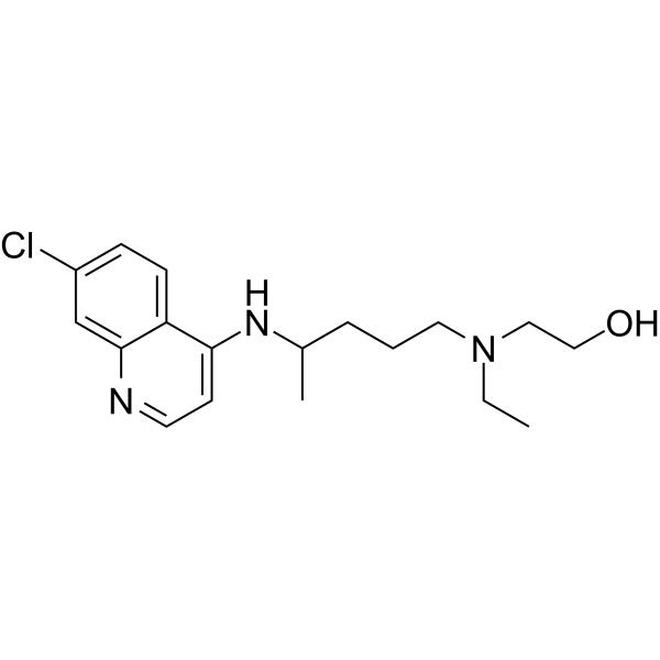 Hydroxychloroquine Estructura química