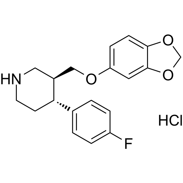 Paroxetine hydrochloride Chemische Struktur