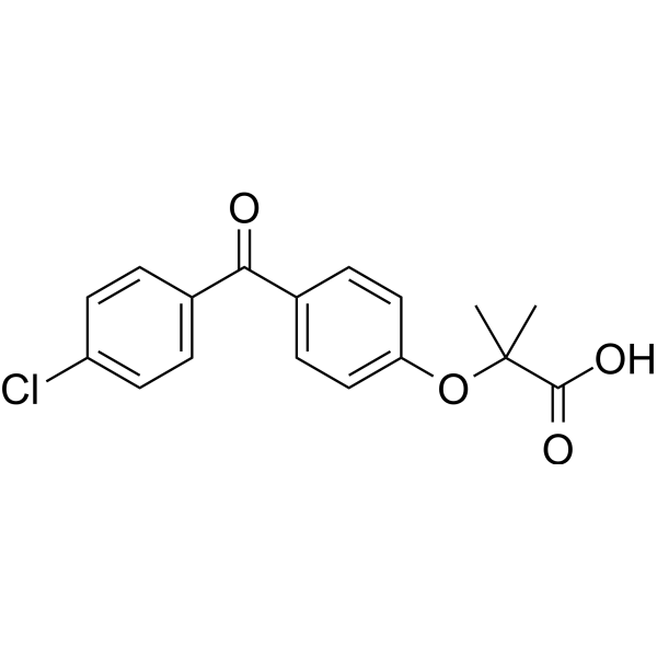 Fenofibric acid Estructura química