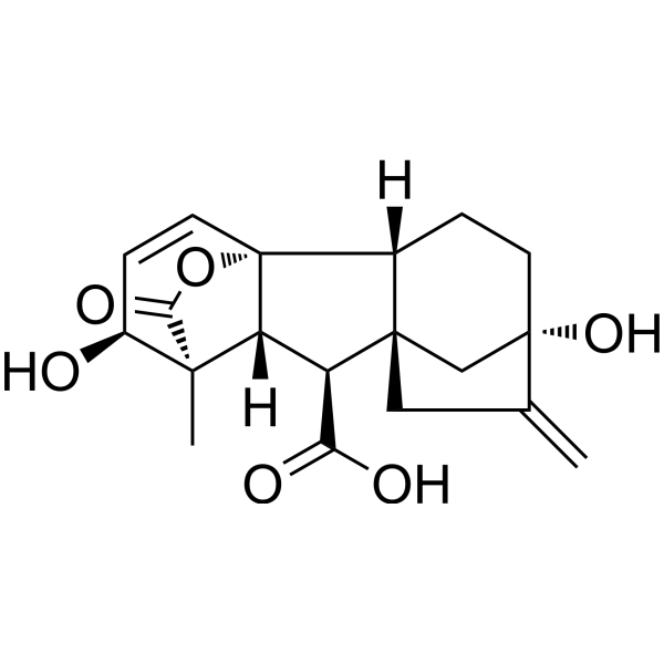 Gibberellic acid Estructura química