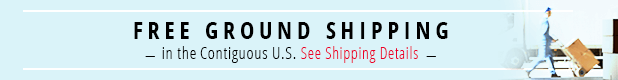 Free ground shipping in the Contiguous US