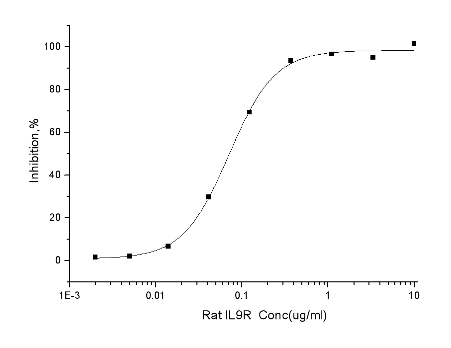 Recombinant Rat IL9R/Interleukin 9 receptor Protein (His Tag) - 1