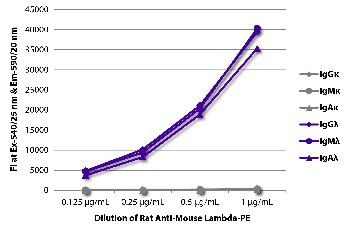 Rat Anti-Mouse Lambda-PE