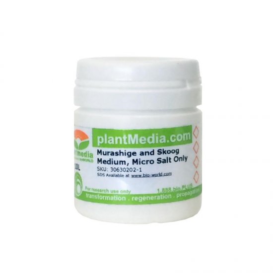 Murashige and Skoog Medium, Micro Salt only