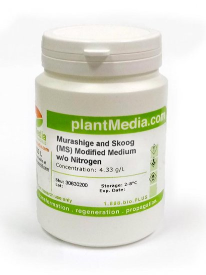 Murashige and Skoog (MS) Medium, Nitrogen Free