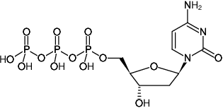 Structural formula of dCTP - Solution (100 mM Sodium salt solution)