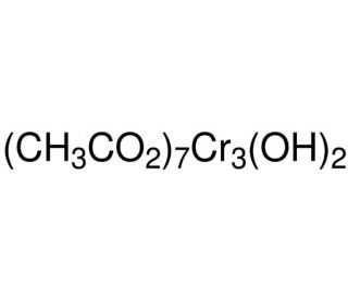 Chromium(III) acetate hydroxide (CAS 39430-51-8) - chemical structure image