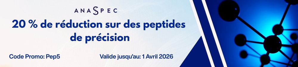 20 % de réduction sur les peptides AnaSpec! Clinisciences